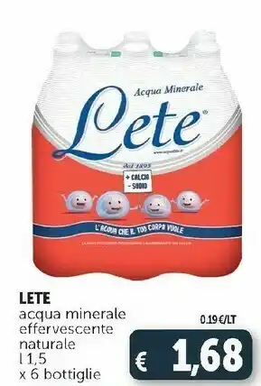 Deco Supermercati Lete Acqua offerta