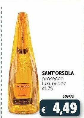 Deco Supermercati Sant'orsola Prosecco offerta