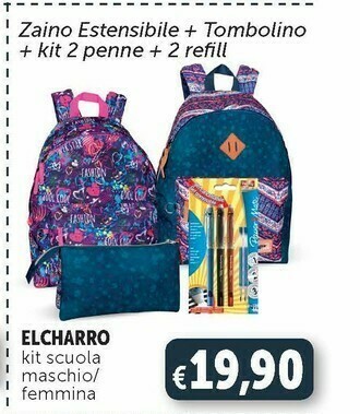 Deco Supermercati Zaini scuola offerta