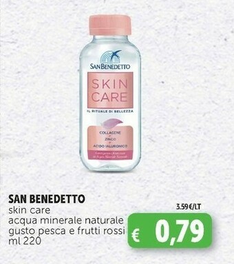 Deco Supermercati San Benedetto Skin Care Acqua Minerale Naturale offerta