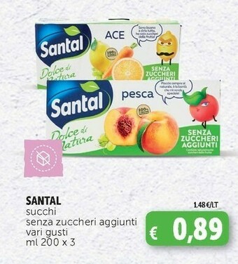 Deco Supermercati Santal Succhi Senza Zuccheri Aggiunti offerta