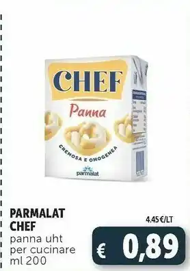 Deco Supermercati Parmalat Chef Panna Uht Per Cucinare 200 Ml offerta