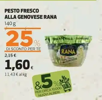 Ipercoop Rana Pesto Fresco Di Noci 140 G(ml) offerta