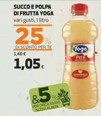 Ipercoop Yoga Pera Succo E Polpa 1000 G(ml) offerta