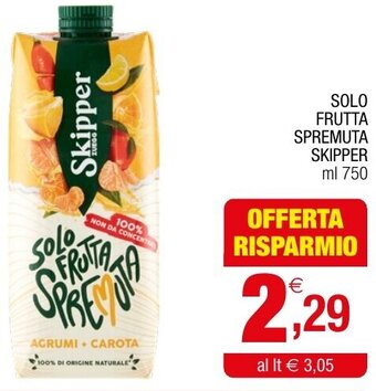 SOLO FRUTTA SPREMUTA SKIPPER ml 750