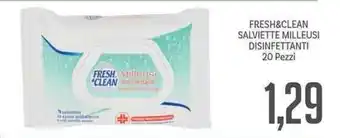 Supermercati Piccolo Fresh & Clean Salviette Milleusi Disinfettanti 20 pezzi offerta