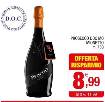 PROSECCO DOC MO MIONETTO ml 750