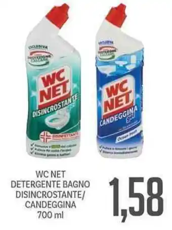 Supermercati Piccolo WC Net Detergente Bagno Disincrostante/Candeggina 700ml offerta