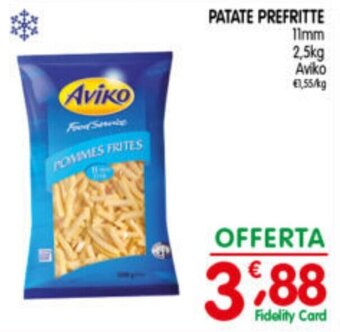 D'Ambros PATATE PREFRITTE 11mm 2,5kg Aviko offerta