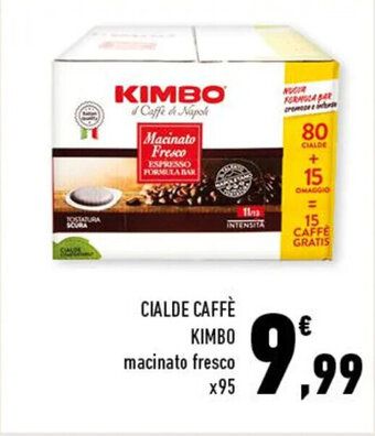 Conad CIALDE CAFFÈ KIMBO macinato fresco x95 offerta