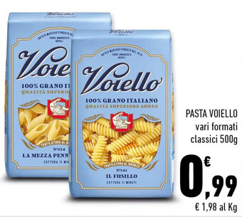 Conad PASTA VOIELLO vari formati classici 500g offerta