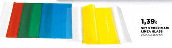 Coop SET 3 COPRIMAXI LINEA GLASS colori assortiti offerta