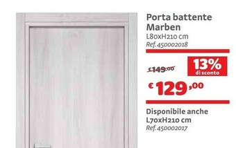 Bricocenter Porta Battente Marben offerta