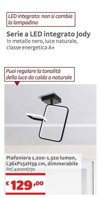Jody Serie A LED Integrato
