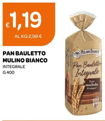 Ekom PAN BAULETTO MULINO BIANCO INTEGRALE G 400 offerta