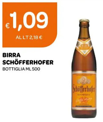 Ekom BIRRA SCHÖFFERHOFER BOTTIGLIA ML 500 offerta
