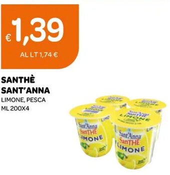 Ekom SANTHÈ SANT'ANNA LIMONE, PESCA ML 200X4 offerta