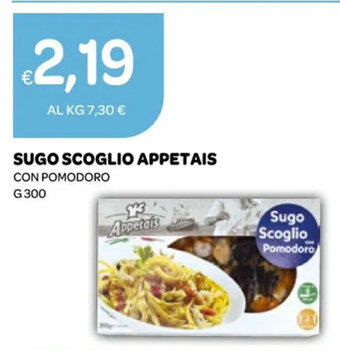 Ekom SUGO SCOGLIO APPETAIS CON POMODORO G 300 offerta