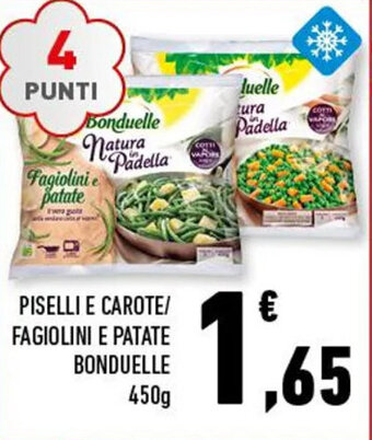 Conad PISELLI E CAROTE/ FAGIOLINI E PATATE BONDUELLE 450g offerta