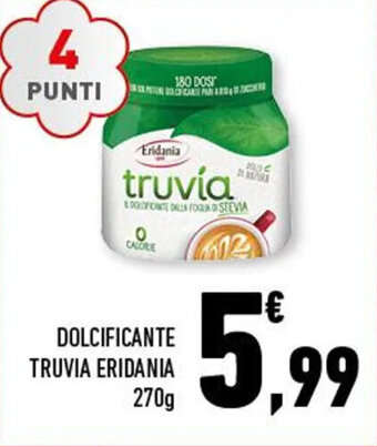 Conad DOLCIFICANTE TRUVIA ERIDANIA 270g offerta