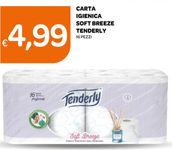Ekom CARTA IGIENICA SOFT BREEZE TENDERLY 16 PEZZI offerta