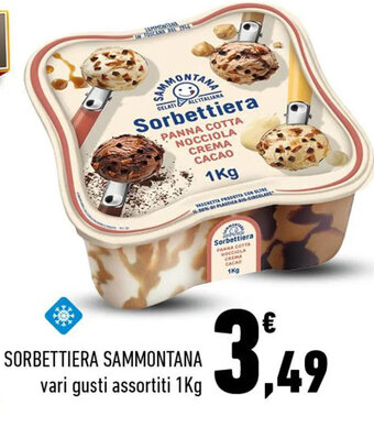 Conad SORBETTIERA SAMMONTANA vari gusti assortiti 1Kg offerta