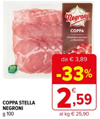 Iperal COPPA STELLA NEGRONI g 100 offerta
