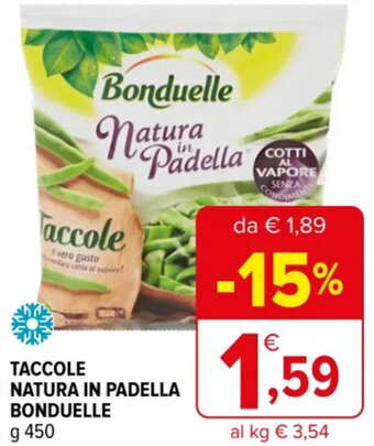 Iperal TACCOLE NATURA IN PADELLA BONDUELLE g 450 offerta