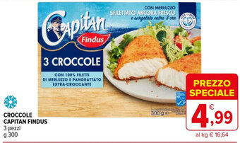 Iperal CROCCOLE CAPITAN FINDUS 3 pezzi g 300 offerta