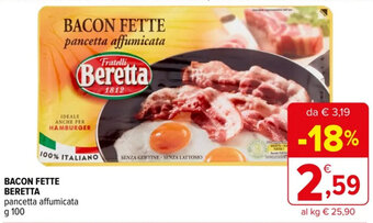 Iperal BACON FETTE pancetta affumicata g 100 offerta