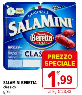 Iperal SALAMINI BERETTA classico g 85 offerta