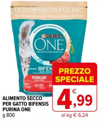 Iperal ALIMENTO SECCO PER GATTO BIFENSIS PURINA ONE g 800 offerta