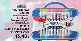 Giotto Set 24 Tubetti Tempere E 2 Pennelli