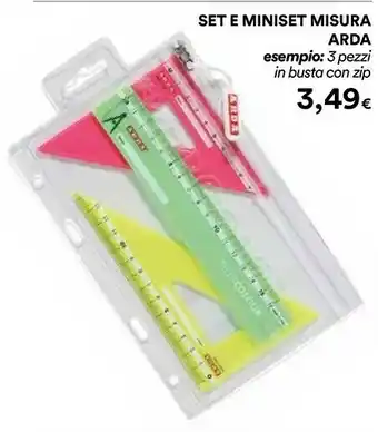 Coop Misura Arda Set E Miniset Misra offerta