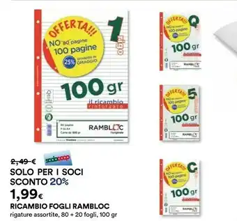 Rambloc Ricambio Fogli