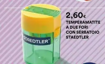 Staedtler Temperamatite A Due Fori Con Contenitore Trucioli