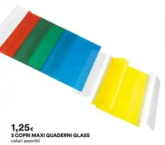 Coop 3 Copri Maxi Quaderni Glass offerta