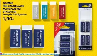 Coop Staedtler 3 Gomme Per Cancellare Mars Plastic offerta