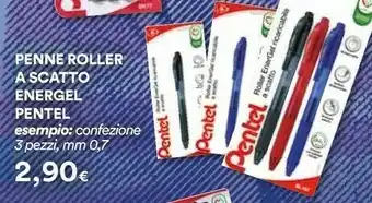 Coop Pentel Penne Roller A Scatto Energel offerta