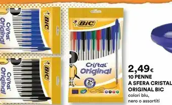 Coop Bic 10 Penne A Sfera Cristal Original offerta