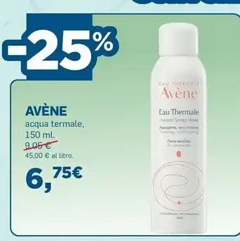 Coop Avene Acqua Termale offerta