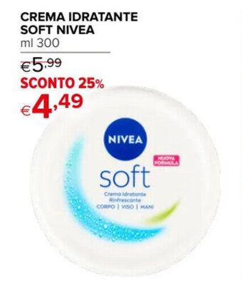 Iperal CREMA IDRATANTE SOFT NIVEA ml 300 offerta