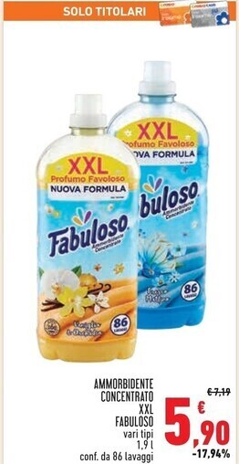 Conad Superstore Fabuloso ammorbidente concentrato xxl offerta