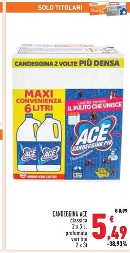 Conad Superstore Ace candeggina offerta