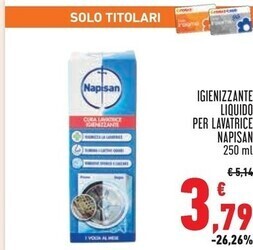 Conad Superstore Napisan igienizzante liquido per lavatrice offerta