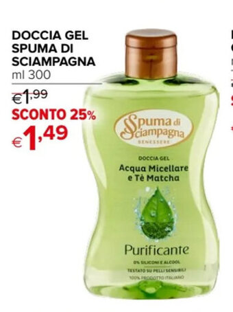 Iperal DOCCIA GEL SPUMA DI SCIAMPAGNA ml 300 offerta