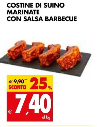Tigros COSTINE DI SUINO MARINATE CON SALSA BARBECUE offerta