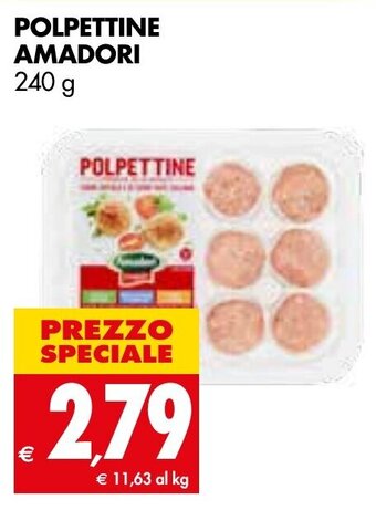 Tigros POLPETTINE AMADORI 240 g offerta