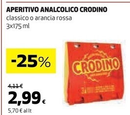 Coop Campari aperitivo analcolico crodino offerta
