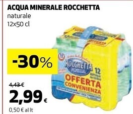 Coop Rocchetta acqua minerale offerta